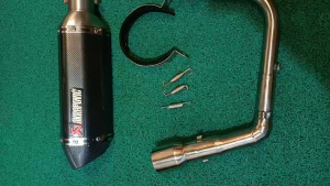 370mm Akraphovic Long w/silencer-Adv 150 stainless steel 51mm