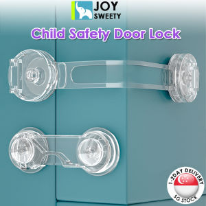 🇸🇬 Child Safety Door Lock Transparent /Children Anti-pinch Safety Lock Catch/Baby Safety Lock  Fridge Drawer Cabinet