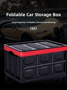 Large Plastic Foldable Storage Box Outdoor Car Clothes Organizer Home Storage Box Korean Style Compact Size Bathroom Storage