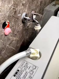 【SG】Washing Machine Faucet Mini Brass Angle Valve Universal Clip On Washing Machine Faucet Valve Automatic Water Stop Valve For Laundry