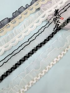 New Black Silver Thread Lace Edging Curtain French Style Decorative Embroidery Trim Home Fabric Accessories DIY Sewing Materials