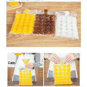 ถุงน้ำแข็ง10-100ชิ้นถุงทำน้ำแข็งแบบใช้แล้วทิ้ง kantong ES Batu ทำน้ำแข็งแบบผนึกด้วยตนเองสำหรับฤดูร้อนการดื่มแบบ DIY