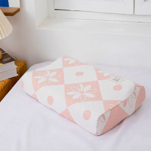 Thickened Cotton Sateen Latex Pillowcase Memory Pillow Cover Single Side 40x60cm Bedding Accessories for Single Pillow