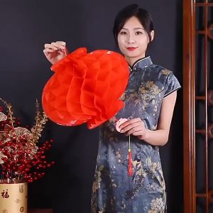 🏮ใหม่ในปี 2025🏮โคมไฟจีน โคมจีน โคมเต็งลั้ง โคมตรุษจีน โคมแดง โคมรังผึ้งสีแดง โคมจีน โคมเต็งลั้ง Chinese Lantern