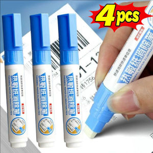 4Pcs Thermal Paper Eraser Pen Express Labels Privacy Protection Eraser Portable Quick-Drying Thermal Paper Pen