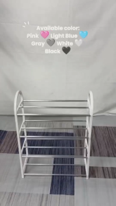 Buydecor 5 Layer 4 Layer Shoe Racks Adjustable Multi-purpose Rack Tier Storage Stainless Steel Organiser