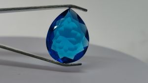 Natural Aquamarine Brazil 16.90 Ct Blue Pear Cut Loose Gemstone