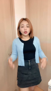 Busur leher persegi baju tidur lengan pendek wanita longgar rumah dapat dikenakan