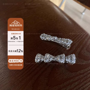 กิ๊บติดผมเพชรประดับหน้าม้าสไตล์เกาหลีหรูหรา กิ๊บติดผมด้านข้างสำหรับผู้หญิง ชุบเงิน เครื่องประดับผมแฟชั่น