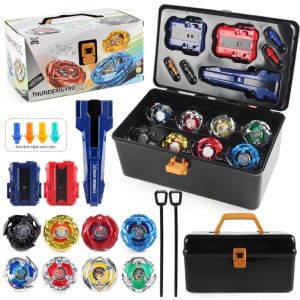 LDCX | Bey X Takara Tomy Gyro Battle Tops Spinning Toy Kit with Launchers And Organizer Box Set Metal Toy Gift