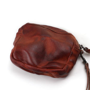 Túi Xách Da Bò Lớp Trên Cùng Cổ Điển Túi Xách Da Thật Nhỏ Túi Xách Đa Năng Cho Nam Túi Xách Thủ Công Túi Xách Mềm