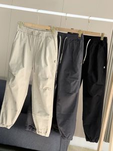 Fashionable Workwear Pants Heavyweight Elastic Washed Cotton 97 Casual Trousers for Men And Women Spring Autumn Seasonal Y1956