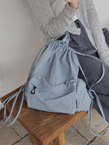 Fanhuabuyu New Arrival Simple Drawstring Backpack Girls Drawstring Bag Lightweight Casual Sports Workout Travel Backpack