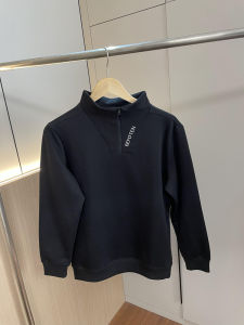 Soft Skin-friendly Casual Hoodie Mens Autumn Half-zip Stand Collar Versatile Comfortable Trendy Sweatshirt for Youngsters