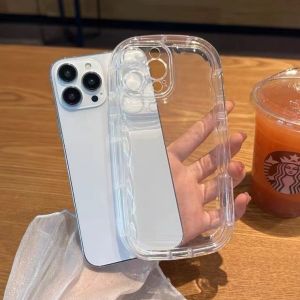 Silicone Shockproof Transparent Phone Case For iPhone 16 Pro 15 13 17 Pro Max 14 Plus 12 11 Air XS Max XR X 8 7 6s Soft Cover