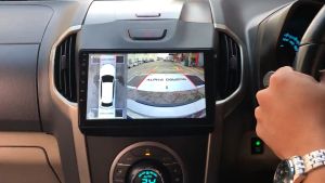 กล้องรอบคัน 360 ยี่ห้อ Alpha Coustic กล้องหน้า 720px สำหรับกล้องหน้า กล้องกระจกซ้ายและขวา ร่วมกับจอแอนดรอยด์