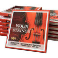 Violin Strings Universal Full Set (G-D-A-E) Steel Core Cupronickel Wound Fiddle String Medium Gauge - Steel Ball - End E. 