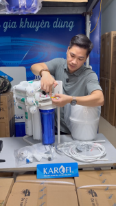 Máy lọc nước Karofi Livotec 218 - 10 lõi - Bảo hành 3 năm - Máy lọc nước lắp gầm bếp nhỏ gọn phù hợp cho mọi gia đình