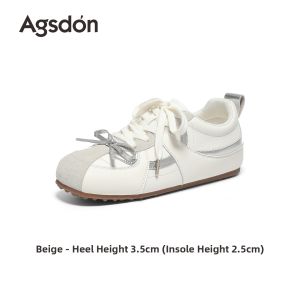 Agsdon | Silver Thick Sole Ballet Style Training Shoes
