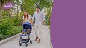 Xe Đẩy Em Bé Mastela 275 Đa Chức Năng Cao Cấp chất liệu aluminium gấp gọn mang lên máy bay