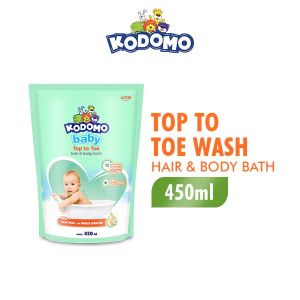 Kodomo Top To Toe Sabun Mandi Cair Bayi Refill 450ml
