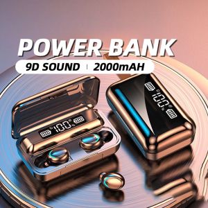 ✅100% Original Smilee BTH-F9-5 Sound TWS 5.0 Bluetooth Earphones Wireless Earbuds Display Touch