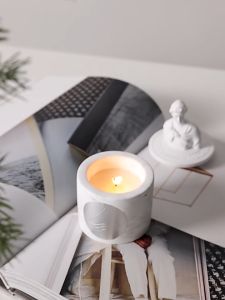 Nến thơm không khói Citta hũ tượng thạch cao điêu khắc quà tặng cao cấp phong cách châu âu
