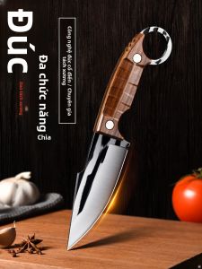 TINGLING | Forged Mongolian Handle Meat Cutting Knife for Home and Outdoor Use