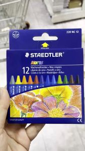 สีเทียน STAEDTLER 12สี สเต็ดเอลร์ รุ่น 220NC12 (ราคา/กล่อง) | KKNT