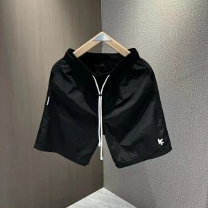 Quick Dry Mens Summer Thin Straight Five-Quarter Shorts Breathable High-End Sports Mid-Pants Beachwear Casual Pants