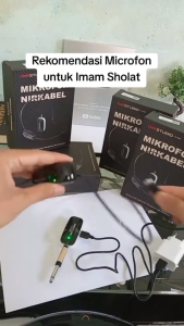TaffSTUDIO - HX-W002 Mic Imam Masjid Wireless Microphone UHF Call Center with Transmitter / Mik Bando Karoke Suara Jernih Terbaik Buat Sholat Terbaru