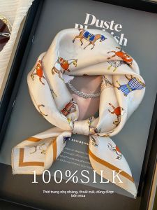 CAIENGE | Khăn Quàng Cổ Lụa Tơ Tằm 100% Phụ Kiện Quà Tặng Cao Cấp