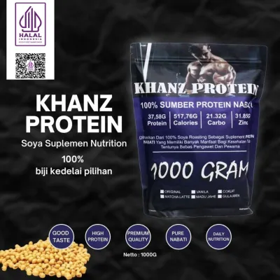 KHANZ PROTEIN 1000Gram Whey Protein Bubuk Kedelai Murni