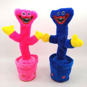 Cactus/Poppy/IronMan/Captain ADance and Talking Recording Toy English Song Original Dancing Speak English Song Baby Toys Swing Twisted Electric Plush Musical Toys Singing and Dancing Illuminated Record Funny Doll other Patung sotong Mainan Kanak Kanak