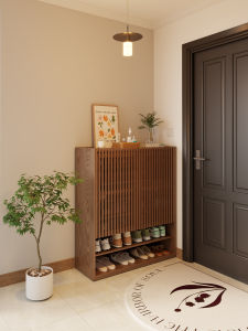 DONGMU | Entrance Wooden Shoe Cabinet Large Capacity Multi-Layer New Chinese Style
