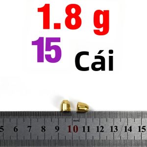 Bộ 15 Quả Chìm Bằng Đồng Thau Nhiều Trọng Lượng Dành Cho Câu Cá Bass & Cá Hồi - Trọng Lượng Câu Cá Bằng Hợp Kim Đồng Nguyên Chất 1.8/3.5/5/7/10g