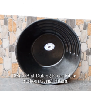 38cm Alat Dulang Emas Dulangan Mas Fiber Gerigi Baskom Gold Pan Panning 38cm