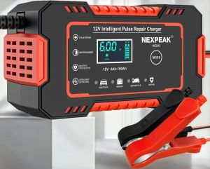 Full Automatic Car Motorcycle Battery Charger 12v/24v Intelligent Repair Fast Power Charger Digital Lcd Display Cod | Philippines Stock