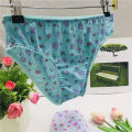 Japanese Style Men Crossdressing High Elastic Swimsuit Fabric Fashion Sexy Women's Version Print Men's Style Daily Briefs. 