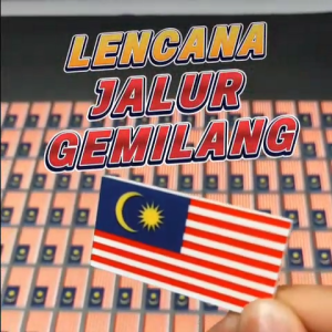 Lencana Magnet Jalur Gemilang / Lencana Pin Bendera Malaysia / Lencana Baju Sekolah