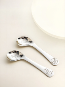 onlycook | Antibacterial 316 Stainless Steel Baby Feeding Spoon