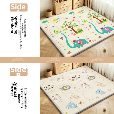 JNNEYUU | Foldable XPE Edge-Encased Crawling Mat