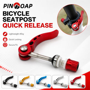 PINMOAP 1PC Bike Seatpost Clamp Quick Release Bicycle Seat Post Collar Aluminum Mtb Road Bike Saddle Tube Replacement Cycling