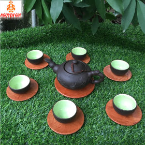 Đĩa gỗ hương tròn lót ly lót cốc trà café làm đồ trang trí coasters