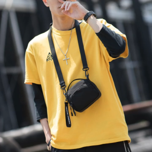 Heroic Knight Mens Small Casual Shoulder Bag - Crossbody Style - Ideal Phone Purse for Travel & Daily Work