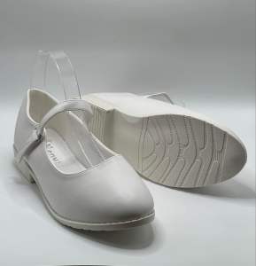 Venus Leather White Nursing Shoes with Lace Soft and comfortable to wear size 36-40