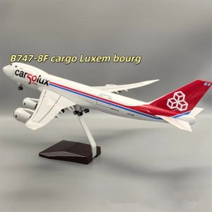 747-8F Cargolux Airplane Model 1/160 Scale Aircraft B747 Luxembourg Cargo Resin Transport Diecast Miniature Airplane Gift