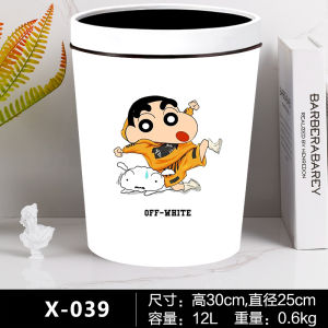 Large Size Home Use Trash Can Cartoon Character Design Anime Crayon Shinchan Bedroom Childrens Room Decorative High Aesthetic Value
