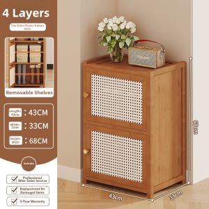 TIJU | Narrow Multi-layer Shoe Storage Cabinet