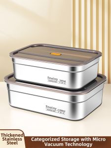 CHUANGSHUNFU | Stainless Steel Food Grade Lidded Rectangular Serving Tray